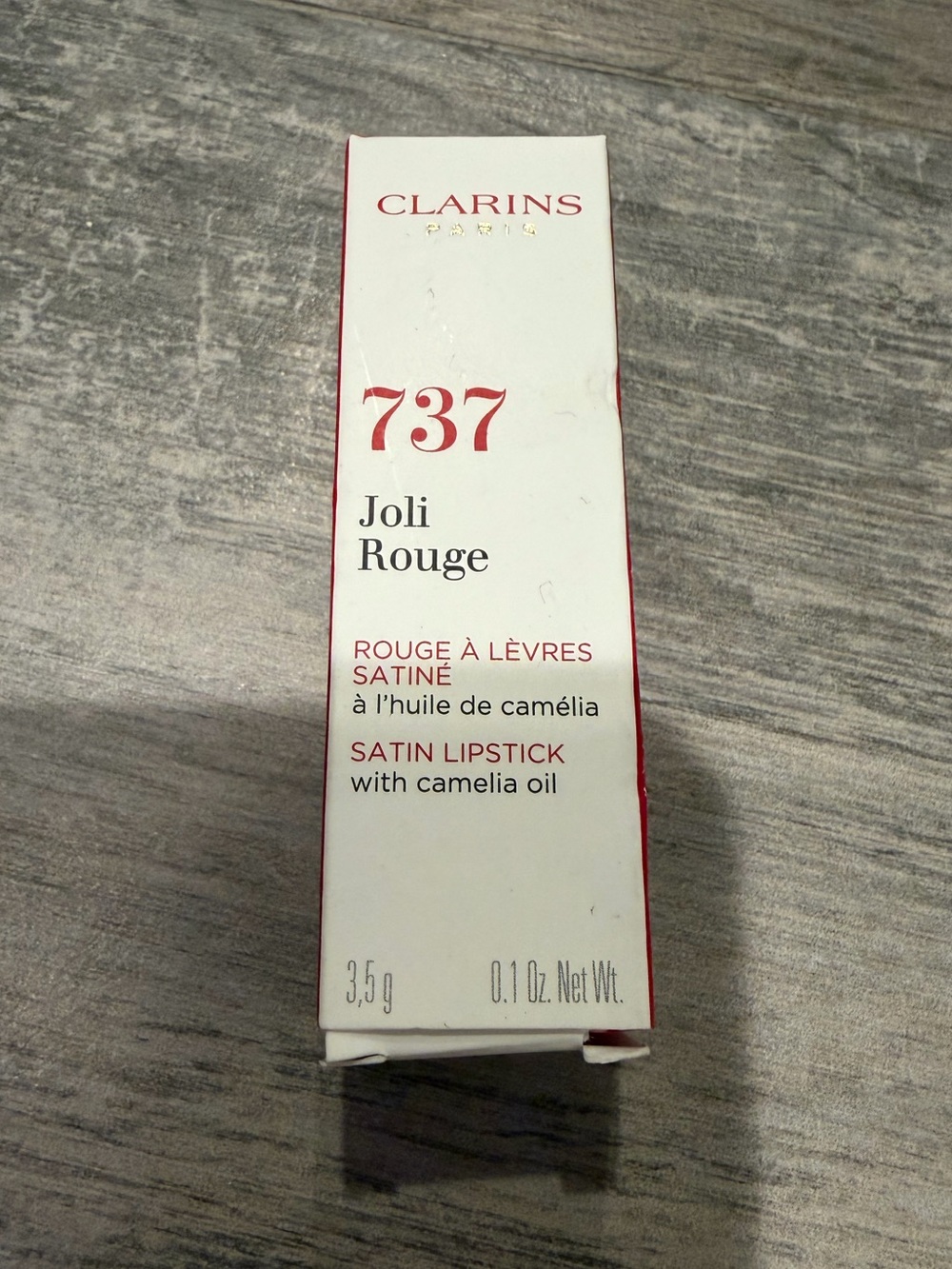 NEW! Clarins Joli Rouge Satin Lipstick in Spicy Cinnamon 737 - Picture 10 of 13
